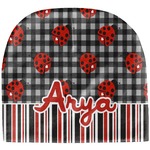 Ladybugs & Stripes Baby Hat (Beanie) (Personalized)