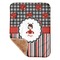 Ladybugs & Stripes Baby Sherpa Blanket - Corner Showing Soft
