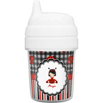 Ladybugs & Stripes Baby Sippy Cup (Personalized)