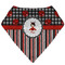 Ladybugs & Stripes Bandana Bib (Personalized)