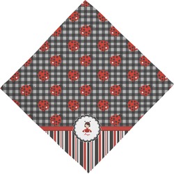 Ladybugs & Stripes Dog Bandana Scarf w/ Name or Text