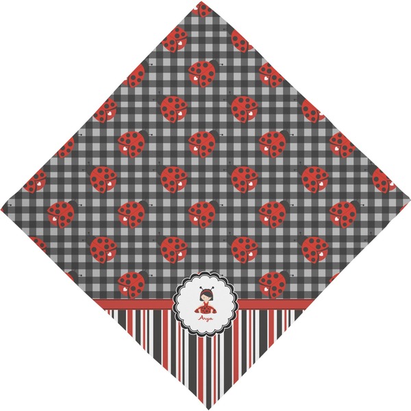 Ladybugs & Stripes Bandana - Full View