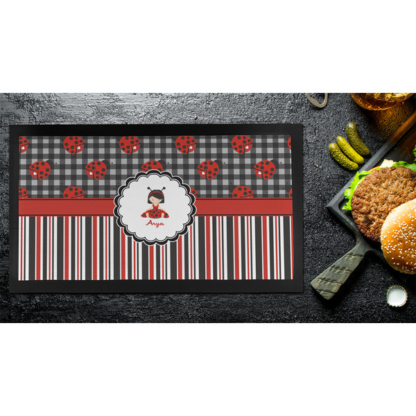 Ladybugs & Stripes Bar Mat - Small - LIFESTYLE