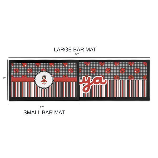 Ladybugs & Stripes Bar Mats - Sizing Chart