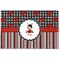 Ladybugs & Stripes Basket Weave Floor Mat