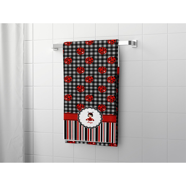 Ladybugs & Stripes Bath Towel - LIFESTYLE