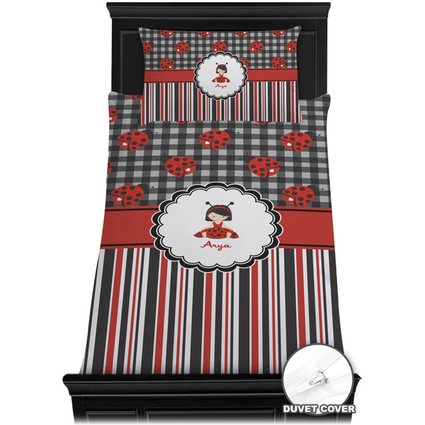 Ladybugs & Stripes Bedding Set (TwinXL) - Duvet