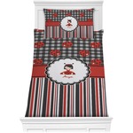 Ladybugs & Stripes Comforter Set - Twin XL (Personalized)