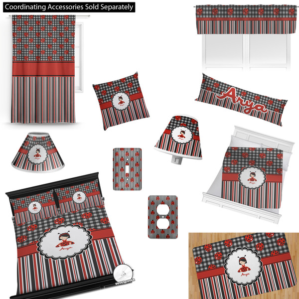 Ladybugs & Stripes Bedroom Decor & Accessories2