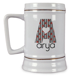 Ladybugs & Stripes Beer Stein (Personalized)