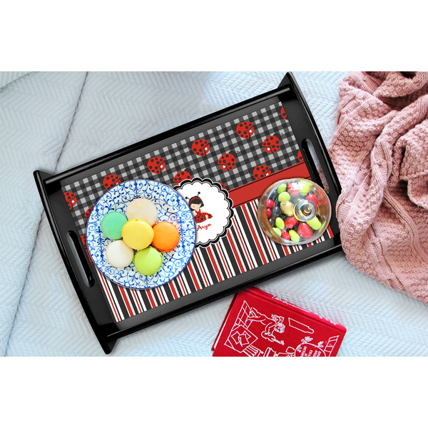 Ladybugs & Stripes Black Tray - Lifestyle (UPDATED)