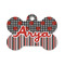 Ladybugs & Stripes Bone Shaped Dog ID Tag - Small (Personalized)