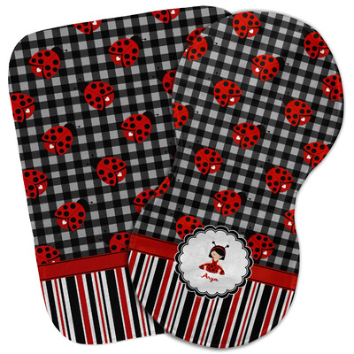 Ladybugs & Stripes Burp Cloth (Personalized)
