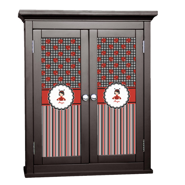 Custom Ladybugs & Stripes Cabinet Decal - Custom Size (Personalized)