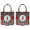 Ladybugs & Stripes Canvas Tote - Front and Back
