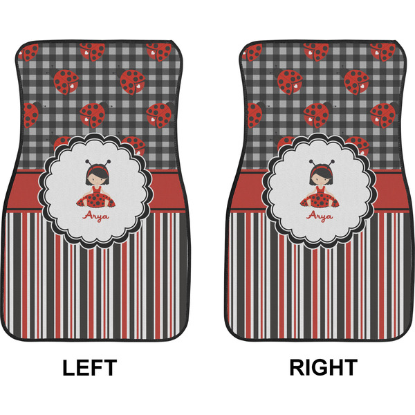 Ladybugs & Stripes Car Mat Front - Approval