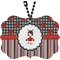 Ladybugs & Stripes Car Ornament (Front)