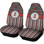 Ladybugs & Stripes Car Seat Covers (Set of Two) (Personalized)