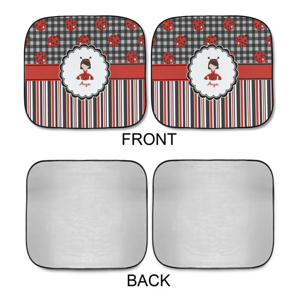 Ladybugs & Stripes Car Sun Shades - APPROVAL