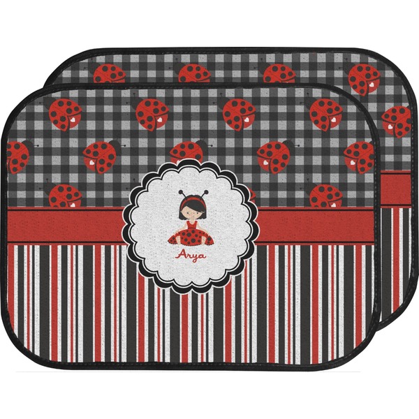 Ladybugs & Stripes Custom Car Floor Mats (Back Seat)