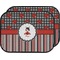 Ladybugs & Stripes Car Floor Mats (Back Seat) (Personalized)