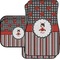 Ladybugs & Stripes Car Floor Mats Set - 2 Front & 2 Back (Personalized)
