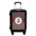 Ladybugs & Stripes Carry On Hard Shell Suitcase (Personalized)