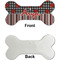 Ladybugs & Stripes Ceramic Flat Ornament - Bone Front & Back Single Print (APPROVAL)