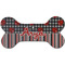 Ladybugs & Stripes Ceramic Dog Ornament - Front w/ Name or Text