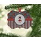 Ladybugs & Stripes Christmas Ornament (On Tree)