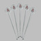 Ladybugs & Stripes Clear Plastic 7" Stir Stick - Round - Fan View