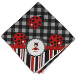 Ladybugs & Stripes Cloth Dinner Napkin - Single w/ Name or Text