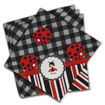 Ladybugs & Stripes Cloth Napkins (Set of 4) (Personalized)