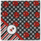 Ladybugs & Stripes Cloth Napkins - Personalized Lunch (Single Full Open)
