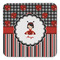 Ladybugs & Stripes Coaster Set - FRONT (one)