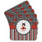 Ladybugs & Stripes Coaster Set - MAIN IMAGE