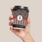Ladybugs & Stripes Coffee Cup Sleeve - LIFESTYLE