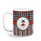 Ladybugs & Stripes Coffee Mug - 11 oz - White