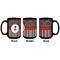 Ladybugs & Stripes Coffee Mug - 15 oz - Black APPROVAL