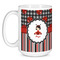 Ladybugs & Stripes Coffee Mug - 15 oz - White