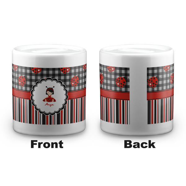 Ladybugs & Stripes Coin Bank - Apvl