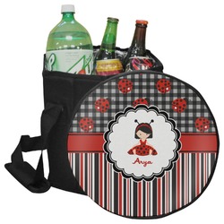Ladybugs & Stripes Collapsible Cooler & Seat (Personalized)