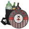 Ladybugs & Stripes Collapsible Personalized Cooler & Seat