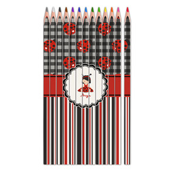 Ladybugs & Stripes Colored Pencils (Personalized)