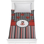 Ladybugs & Stripes Comforter - Twin XL (Personalized)