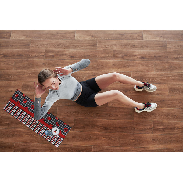 Ladybugs & Stripes Cooling Towel- Lifestyle