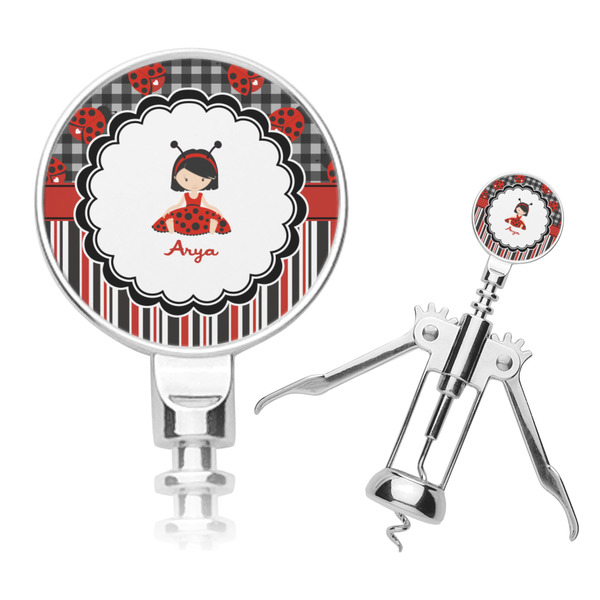 Custom Ladybugs & Stripes Corkscrew (Personalized)