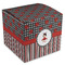Ladybugs & Stripes Cube Favor Gift Box - Front/Main