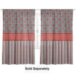 Ladybugs & Stripes Curtain Panel - Custom Size