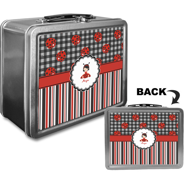 Ladybugs & Stripes Custom Lunch Box / Tin Approval